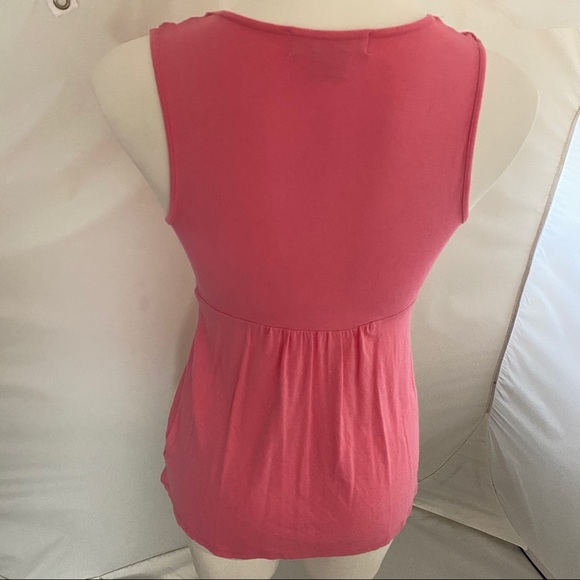 MICHAEL Michael Kors pink empire babydoll sleeveless top XS - Picture 5 of 8